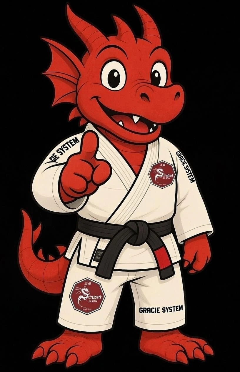 Ryu, mascote do Jiu-Jitsu Infantil Schubert Jiu-Jitsu